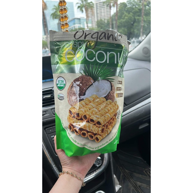 Bánh Quế Dừa Tropical Fields Organic Crispy Coconut Rolls