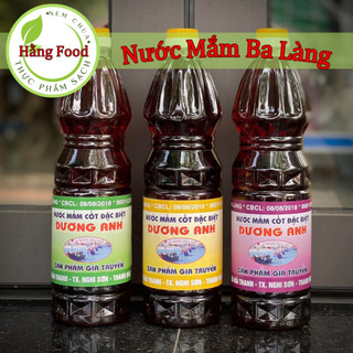 Nước mắm cốt cá cơm ba làng đặc sản thanh hóa - chai 1l - hằng food
