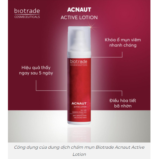 Lotion giảm mụn Biotrade Acne Out Active Lotion 10ml, 60ml nhanh chóng, hiệu quả
