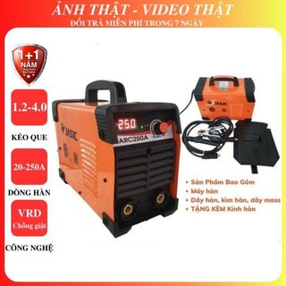 Máy hàn điện tử Jasic ARC 250A Chính hãng tặng kèm mặt nạ hàng cao cấp - Máy hàn jasic 250A