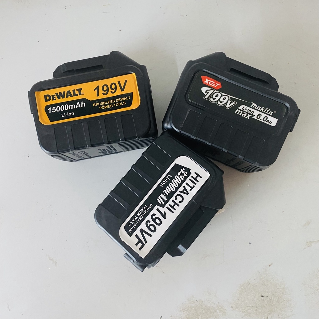 Pin 15 Cell 21V dung lượng cao chân pin phổ thông có đèn LED báo pin - Pin dùng cho máy khoan, máy siết, máy mài