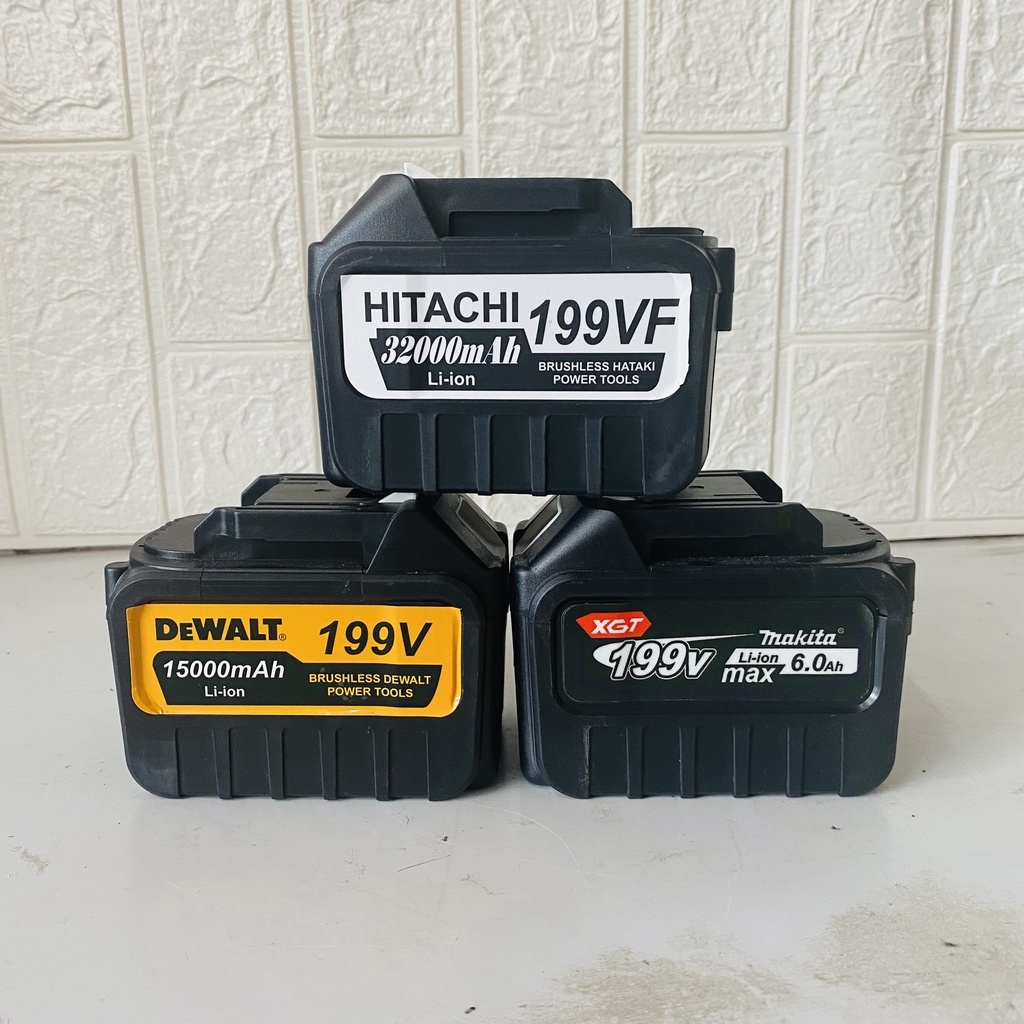 Pin 15 Cell 21V dung lượng cao chân pin phổ thông có đèn LED báo pin - Pin dùng cho máy khoan, máy siết, máy mài