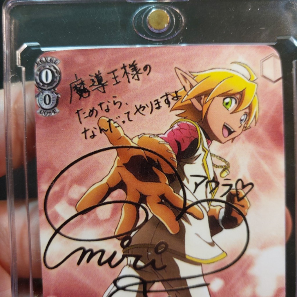 Thẻ Signed Weiss Schwarz Overlord Vol.2 SP FOIL Aura Bella Fiora có signed 2098 1-15