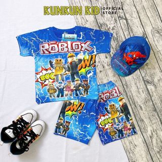 Quần áo trẻ em chất Thun lạnh in 3d hoạt hình thun lạnh size đại từ 10-60kg Kunkun Kid TP804- đồ bộ trẻ em cao cấp