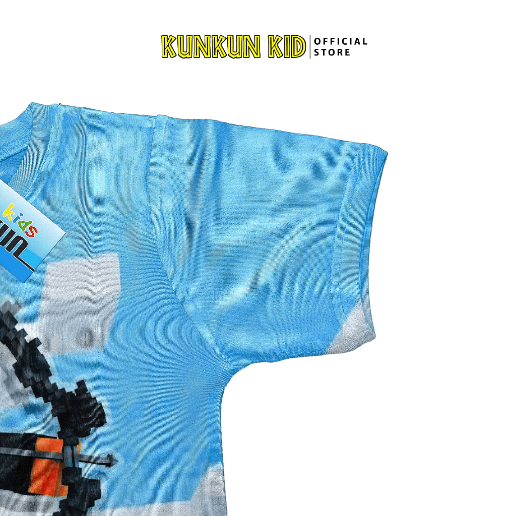 Quần áo bé trai Kunkun TP497 in hoạt hình chất Thun lạnh size đại cho bé từ 10-60kg