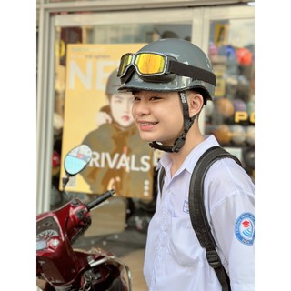 Kính Phi Công Phom Vuông gắn nón bảo hiểm