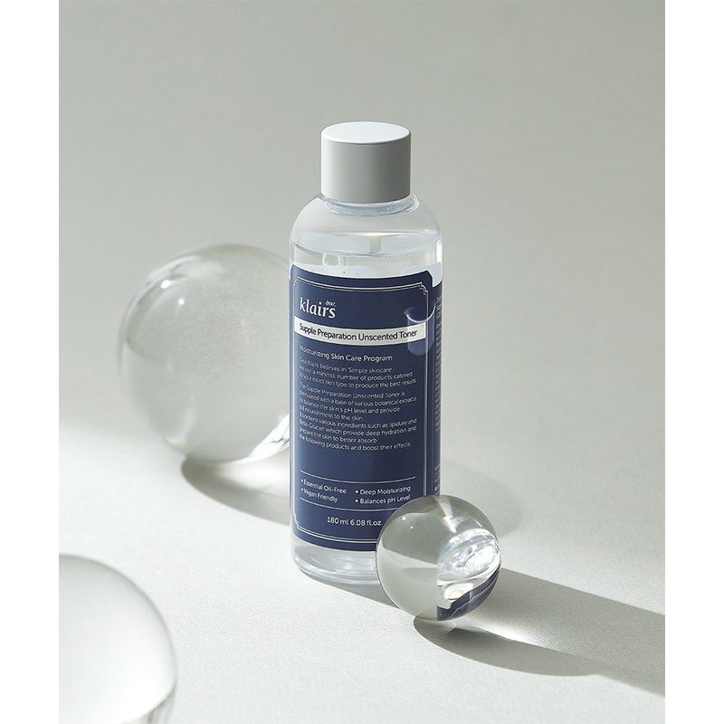 Nước Hoa Hồng Không Mùi Dành Cho Da Nhạy Cảm Klairs Supple Preparation Unscented Toner 180ml