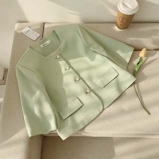 Áo dạ tweed cúc ngọc
