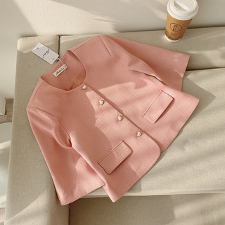 Áo dạ tweed cúc ngọc