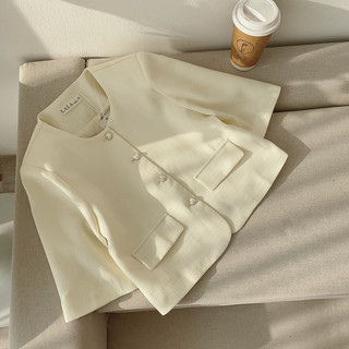 Áo dạ tweed cúc ngọc