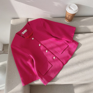 Áo dạ tweed cúc ngọc