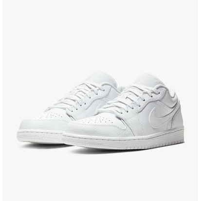 Giày Jordan Low White Cổ Thấp Bản Quản Châu - Giày thể thao Sneakers AIR JORDAN 1 Low Trắng Cao Cấp Full Box Bill