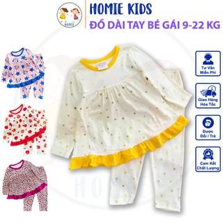 Đồ Bộ Cho Bé Gái 9-22 Kg Set Quần Áo Babydoll Trẻ Em Vải Borip Mềm Mịn Mát Size Nhí In Hoạt Hình Hot Trend Homie Kids