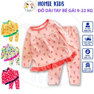Đồ Bộ Bé Gái 9-22 Kg Borip Set Quần Dài Áo Tay Dài Trẻ Em Mặc Nhà Làm Đồ Ngủ In Hoạt Hình Hot Trend Homie Kids