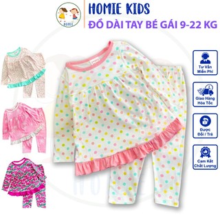 Bộ Đồ Cho Bé Gái 9-22 Kg Set Quần Áo Dài Babydoll Trẻ Em Borip Đẹp Mềm Mịn Mát In Hoạt Hình 3D Hot Trend Homie Kids