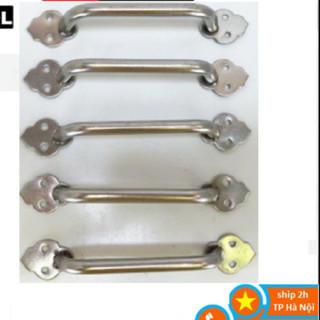 Tay nắm tủ inox đặc tròn hoa văn các cỡ - an nhiên store