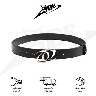 (Có sẵn) AOE STUDIO - Thắt lưng nam nữ Y2K chất da PU cao cấp mặt hình mắt xích