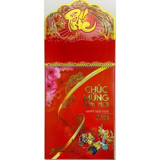 [SIÊU GIẢM GIÁ] LỊCH TẾT 2024 LỊCH TREO TƯỜNG 52 TUẦN Lịch lò xo khổ 30x40 (cm)  - GIÁP THÌN TÀI LỘC 2024