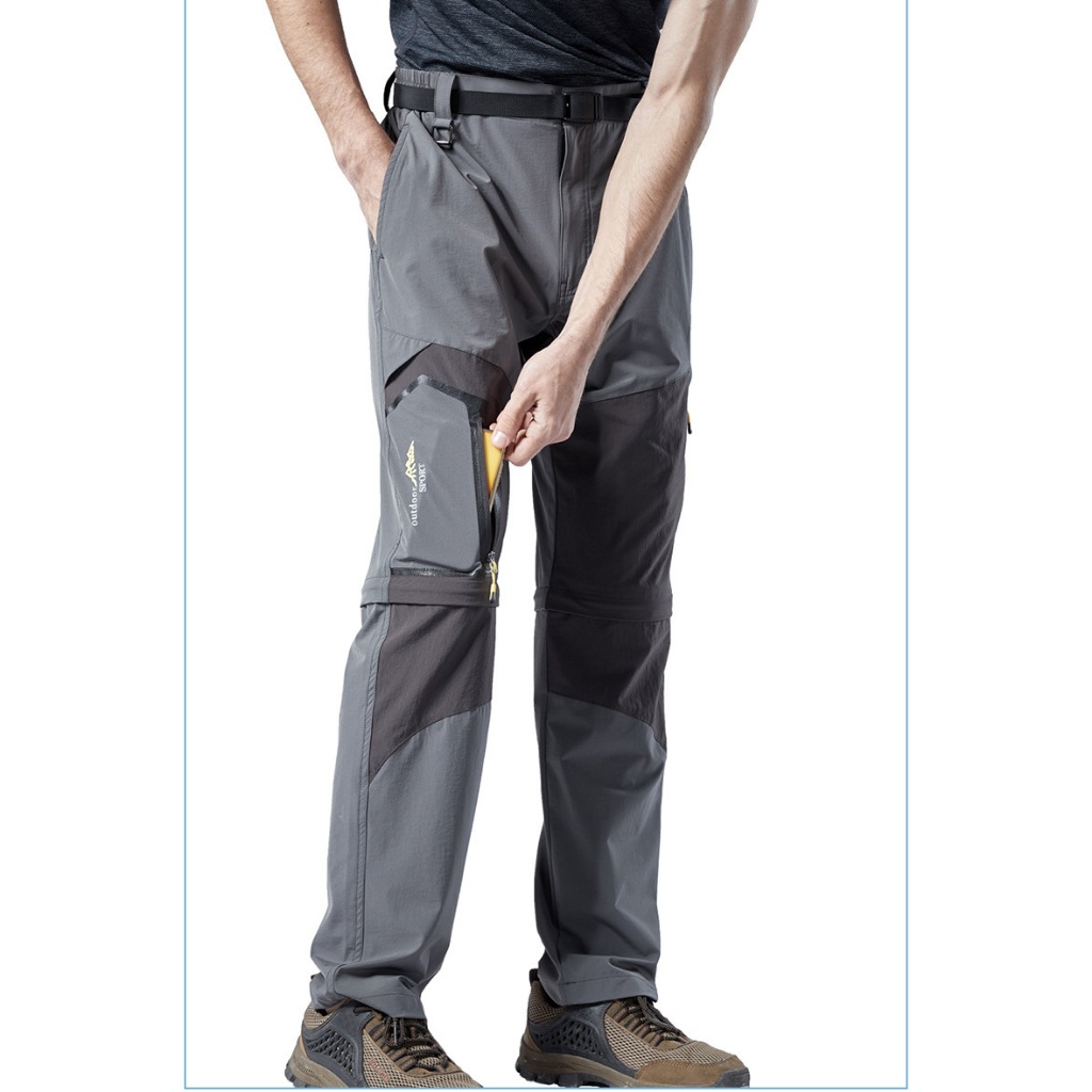 Quần Tháo Ống Đùi vải gió mát, thoáng khí, trekking, leo núi, dã ngoại, phượt - chính hãng TWOBROS