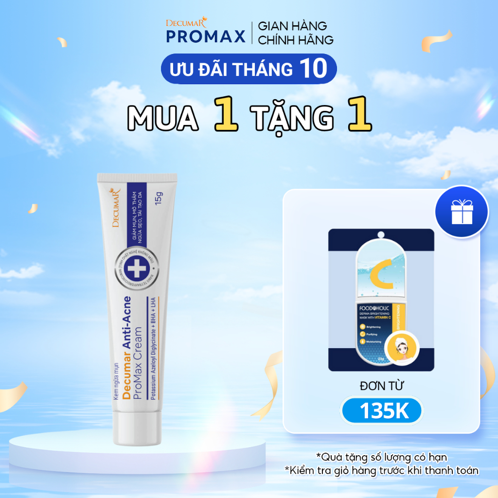 Kem Chấm Mụn Giảm Sưng, Mờ Thâm Decumar ProMax Cream 15g