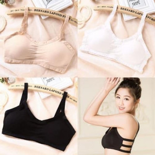 Áo bra 3 dây - áo ngực - áo lót 3 dây có mút đệm . 3 màu : đen - trắng - da