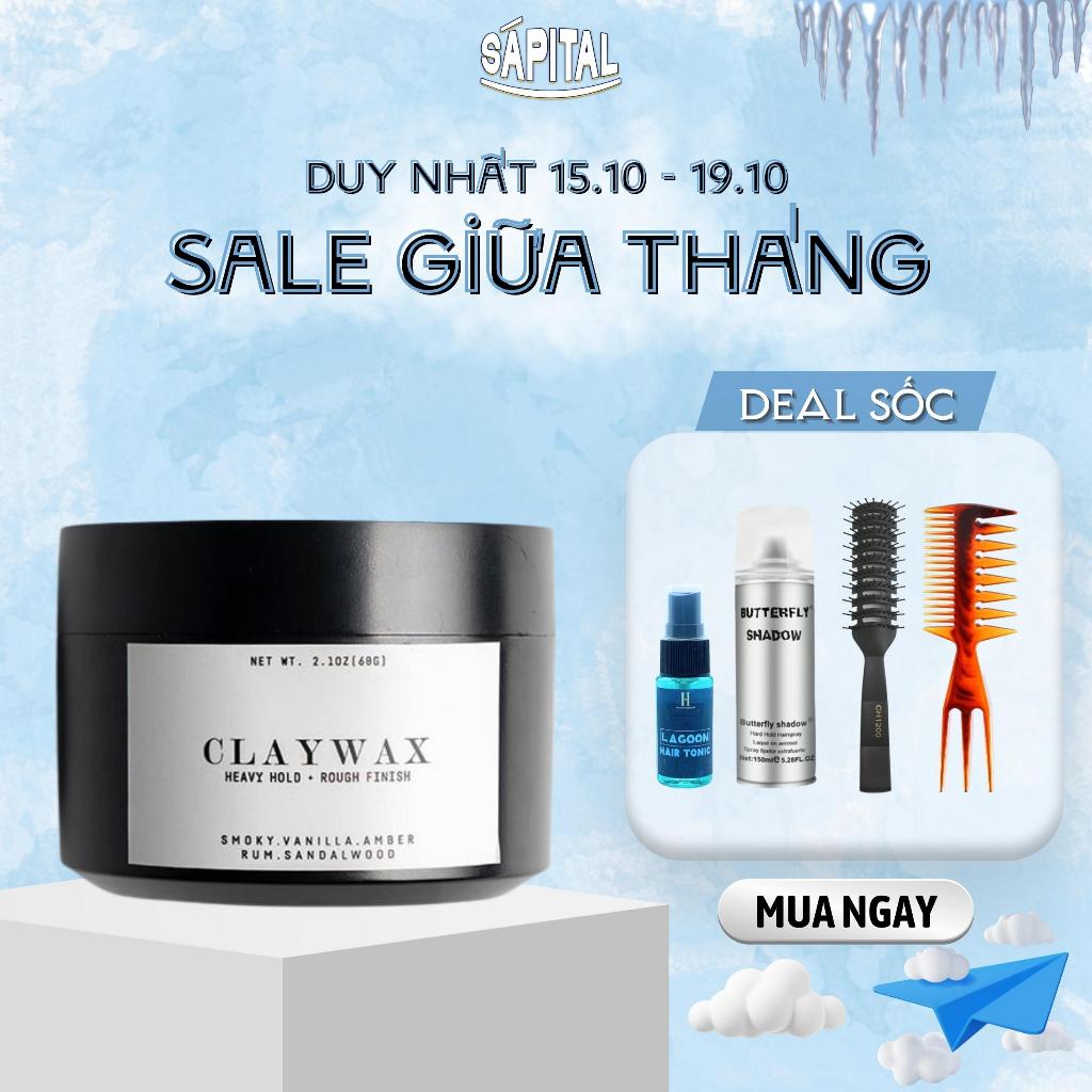 Sáp vuốt tóc Clay Wax Rusty Lab 60g - Phù hợp với mọi loại tóc - Giữ nếp 10h -12h, kiềm dầu chính hãng SÁPITAL