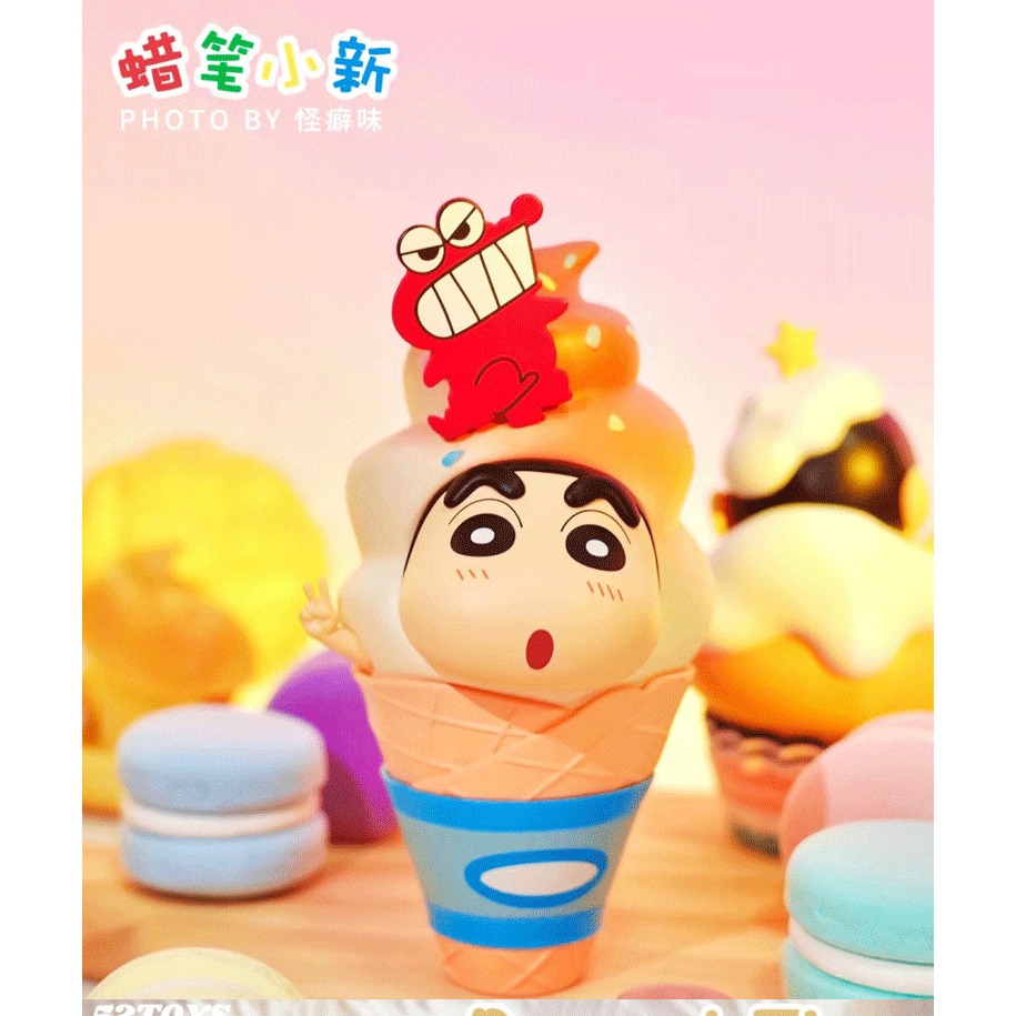 Mô Hình Blind Box Crayon Shinchan Shin Cậu Bé Bút Chì Dessert Time