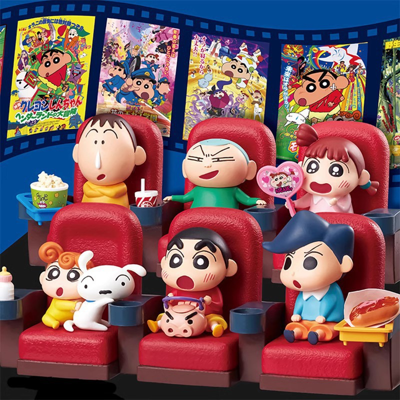 Mô Hình Blind Box Crayon Shinchan Shin Cậu Bé Bút Chì Cinema