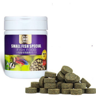 Thức ăn dán thành bể SunSun, Thức ăn cho cá thủy sinh cá cảnh dán thành bể SunSun hộp 150ml (Small fish special)
