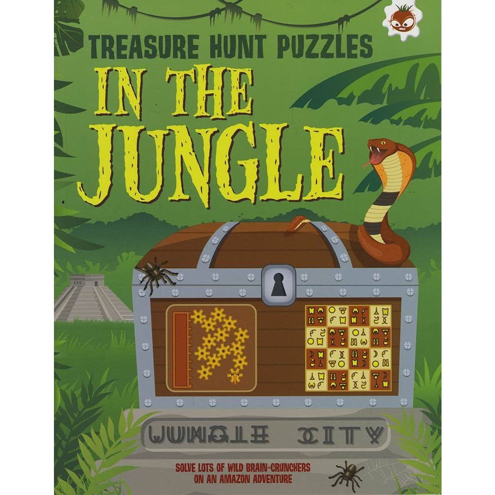 Sách tiếng Anh - Treasure Hunt Puzzles In The Jungle