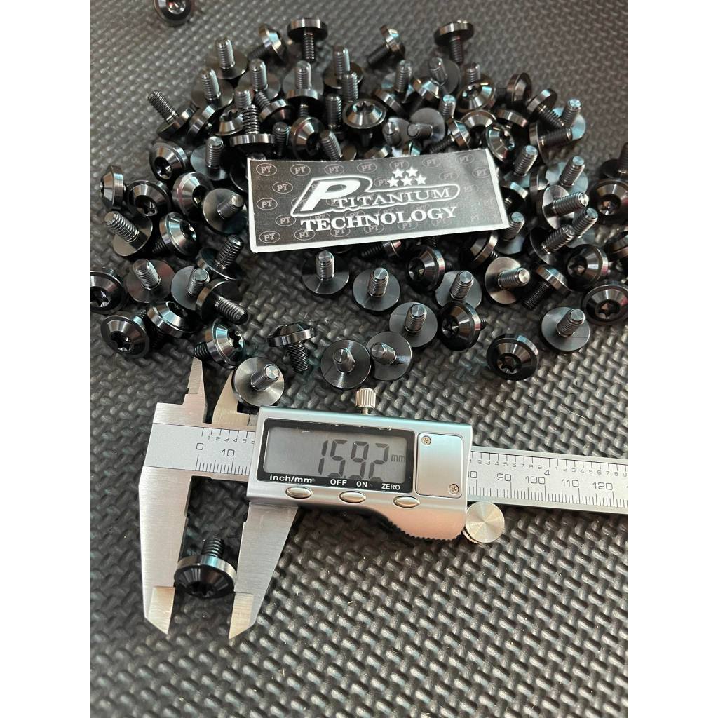 Ốc Titan Đen 6li10 Dù , M6x10 , 6li10mm Titanium GR5