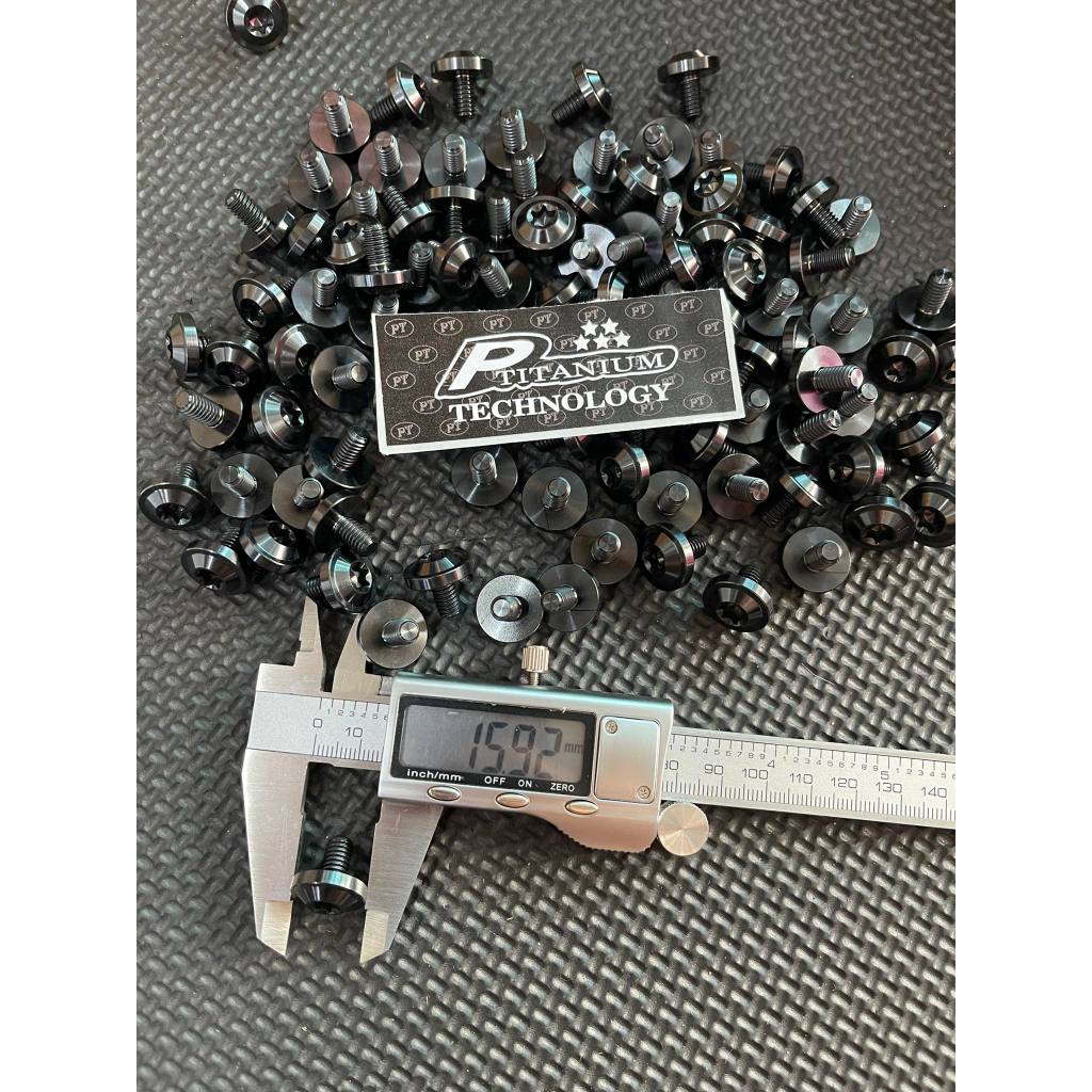 Ốc Titan Đen 6li10 Dù , M6x10 , 6li10mm Titanium GR5