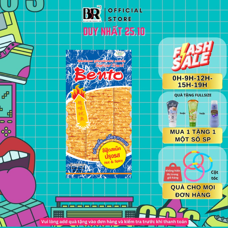 Snack Mực Tẩm Gia Vị Bento 4g