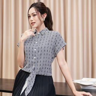 Áo Buộc Vạt Cổ Đức Lamer L61H22H064