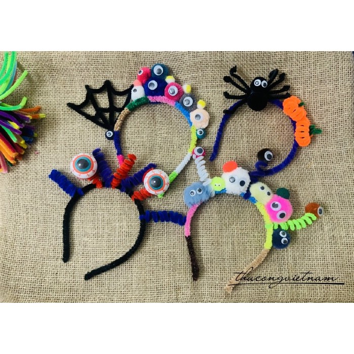 Băng đô làm bằng kẽm nhung Giáng Sinh, Halloween