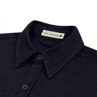 Áo sơ mi tay dài Kill System chất denim dày Hello Summer