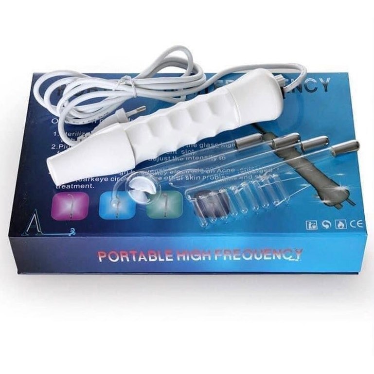 Máy Điện Tím, Điện Cam Sát Khuẩn Giảm Sưng Đỏ Cầm Tay Sau Nặn Mụn Bảo Hành 12 Tháng
