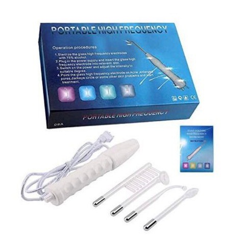 Máy Điện Tím, Điện Cam Sát Khuẩn Giảm Sưng Đỏ Cầm Tay Sau Nặn Mụn Bảo Hành 12 Tháng