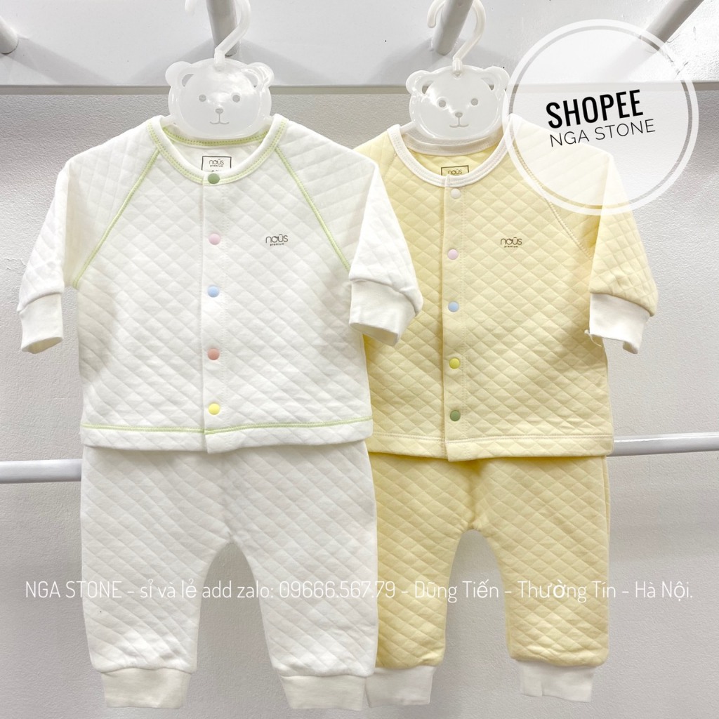 Bộ đồ dài chần bông cho bé sơ sinh đến 10kg