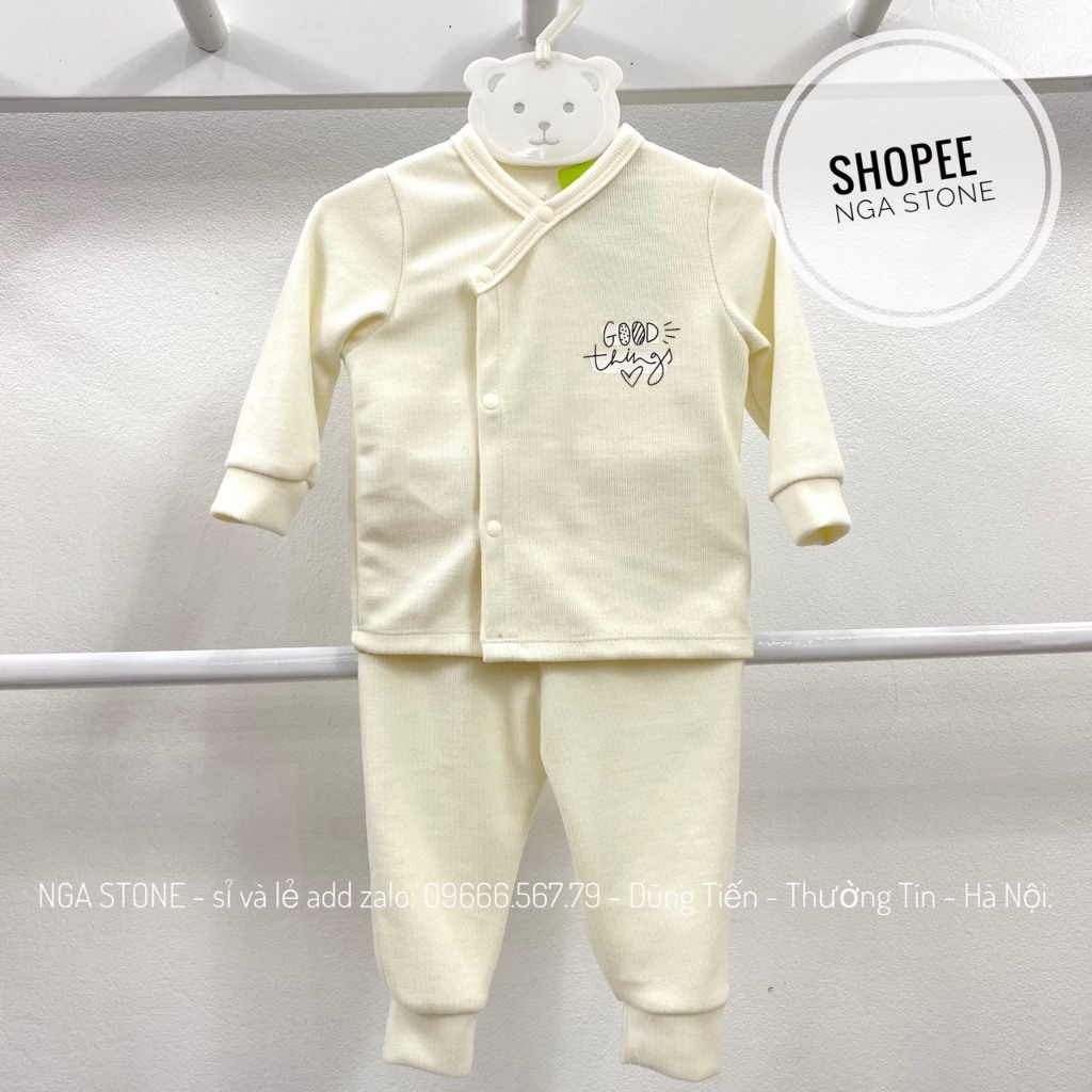 Bộ quần áo sơ sinh thu đông cho bé trai bé gái hãng anminaza