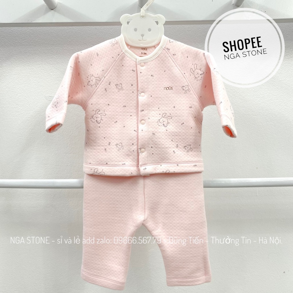 Bộ đồ dài chần bông cho bé sơ sinh đến 10kg