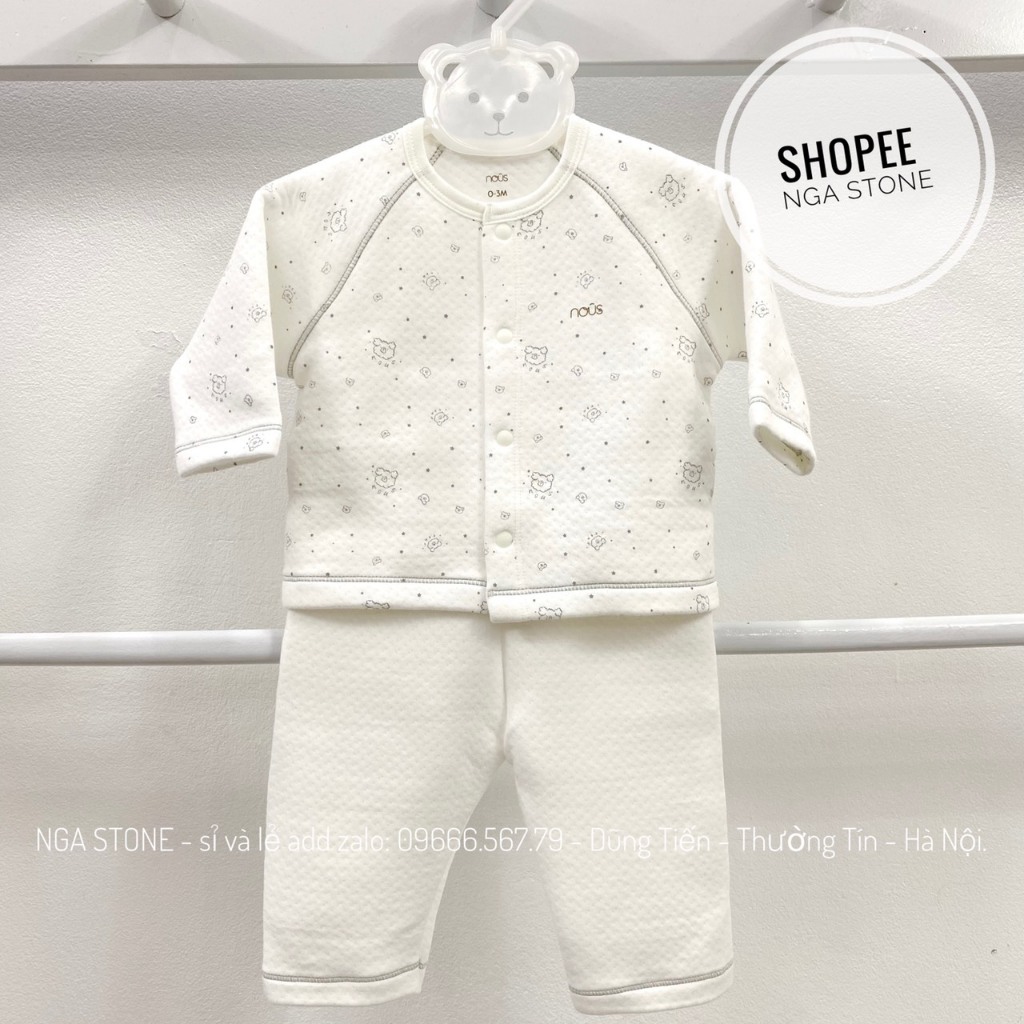 Bộ đồ dài chần bông cho bé sơ sinh đến 10kg