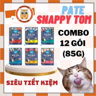 Combo 12 gói súp pate Snappy tom 85gr dành cho mèo