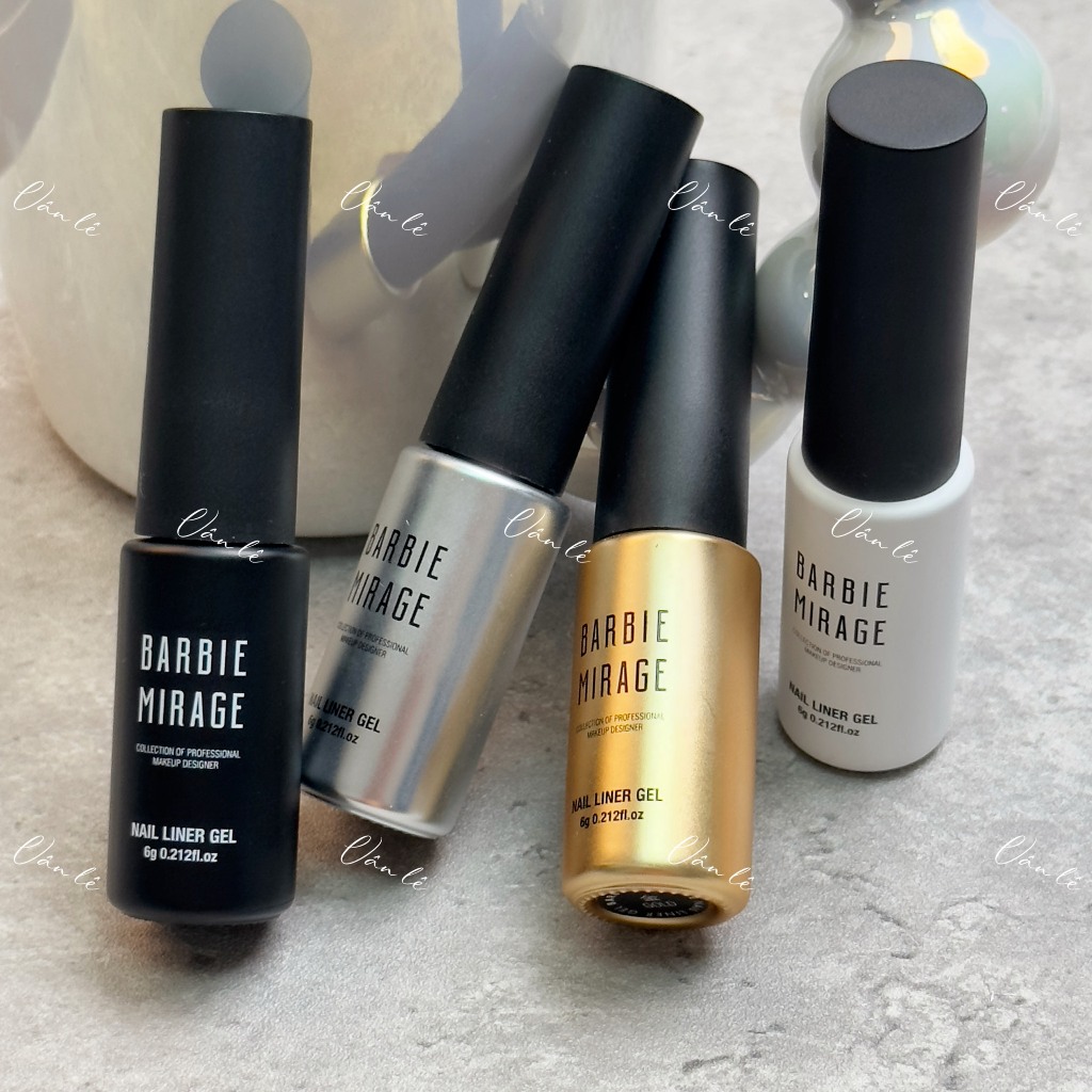 Gel vẽ cọ nét lẻ chai BARBIE MIRAGE Ảnh thật