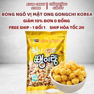Bánh snack bắp tẩm mật ong upon hàn quốc gói 255g