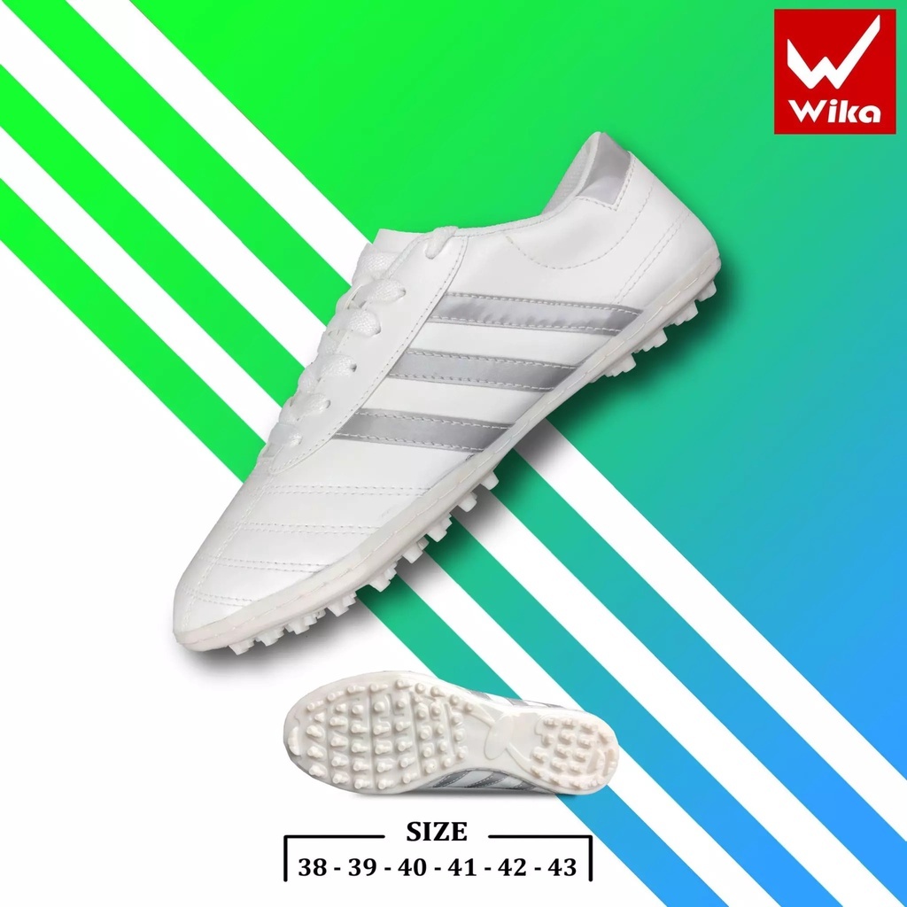 Giày wika 3 sọc đá banh sân cỏ nhân tạo giá rẻ dành cho nam nữ thể thao bóng đá