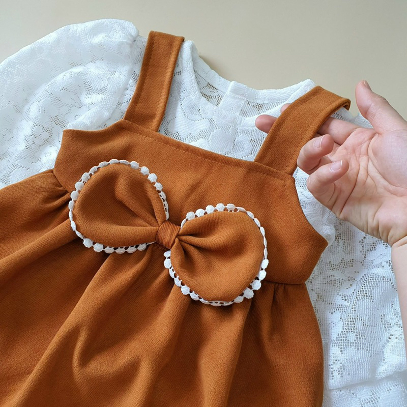 Body Nhung Phối Ren Trắng 𝐍𝐇𝐈́𝐌 𝐗𝐔̀ 𝐊𝐈𝐃𝐒 Cho Bé Gái Sơ Sinh, Đầy Tháng, Thôi Nôi, Sinh Nhật B043