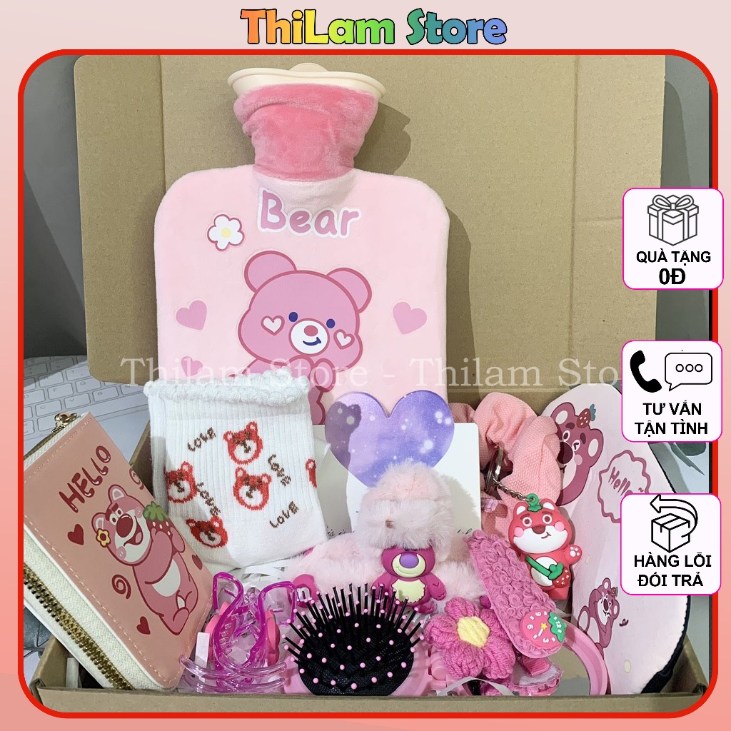 Set quà tinh tế túi chườm chăm sóc cho bạn gái