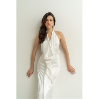 Lucasta silk dress - đầm lụa dài - đầm dự tiệc - đầm hở lưng - đầm thiết kế cao cấp