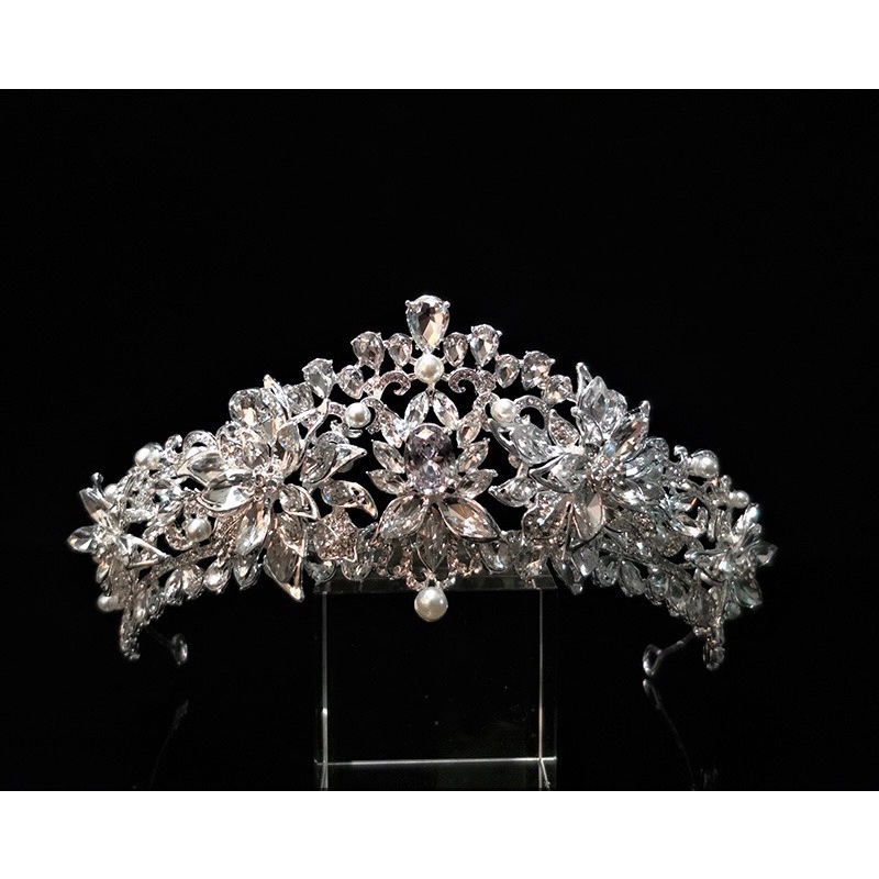 Vương Miện Cài Tóc Cô Dâu Kiểu Dáng Xinh Xắn mã W1209